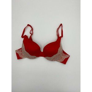 NWOT Victoria's Secret Lined Demi Bra Pleated 34A